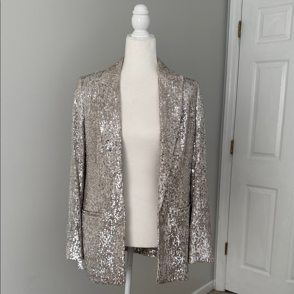 Sequin Silver Women's Blazer